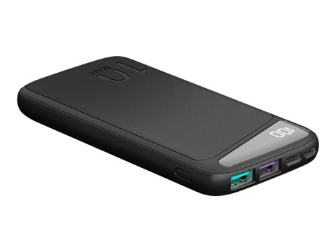 Goobay 53936 Fast Charge Power Bank 10,000 mAh with Power Delivery, Black
