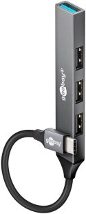 Goobay Slim 4-Port USB Hub, USB-C to USB-A, 5 Gbit/s | 74457