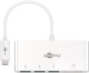 Goobay USB-C Multiport Adapter to 3x USB-A, Cardreader | 62097