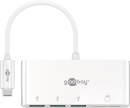 Goobay USB-C Multiport Adapter to 3x USB-A, Cardreader | 62097
