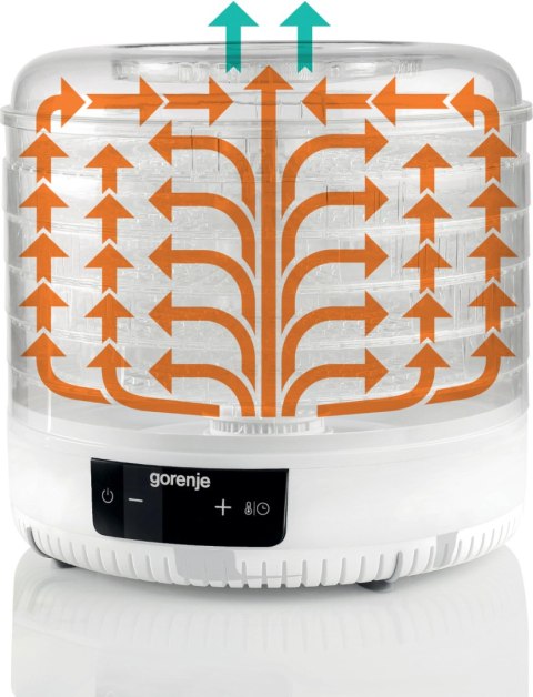 Gorenje | Food Dryer | FDK500GCW | Power 380 W | Number of trays 5 | Integrated timer | White