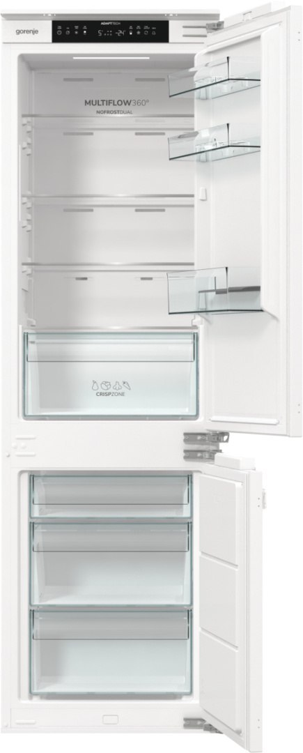 Gorenje Refrigerator | NRKI517E42 | Energy efficiency class E | Built-in | Combi | Height 177.2 cm | No Frost system | Fridge ne