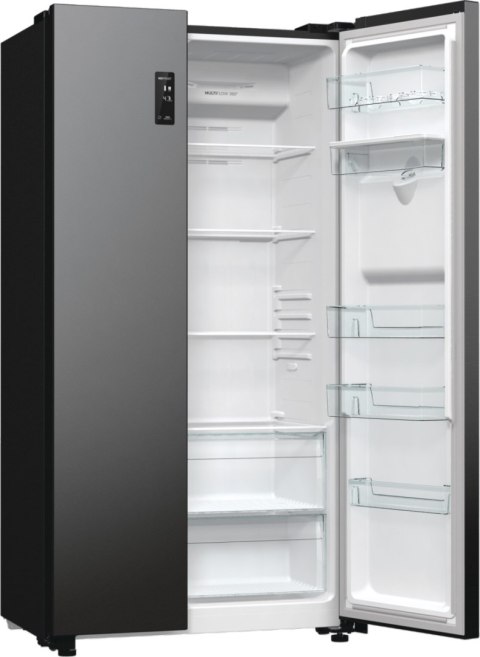 Gorenje Refrigerator | NRR9185EABXLWD | Energy efficiency class E | Free standing | Side by side | Height 178.6 cm | No Frost sy