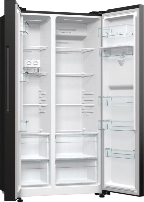 Gorenje Refrigerator | NRR9185EABXLWD | Energy efficiency class E | Free standing | Side by side | Height 178.6 cm | No Frost sy