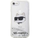 Karl Lagerfeld KLHCI8LNCHCS iPhone 7/8/ SE 2020 / SE 2022 silver/silver hardcase Glitter Choupette Head