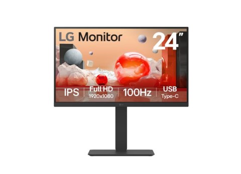 LG 24BA750-B | 23.8 " | IPS | FHD | 16:9 | 100 Hz | 5 ms | 1920 x 1080 pixels | 200 cd/m² | HDMI ports quantity 1 | Black