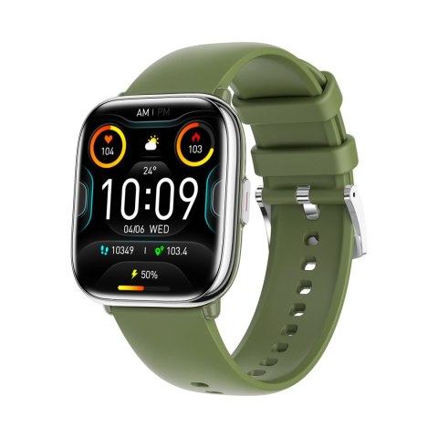 MyPhone Watch Pastel | Smart watch | AMOLED | 1.75" | Waterproof | Silver Green