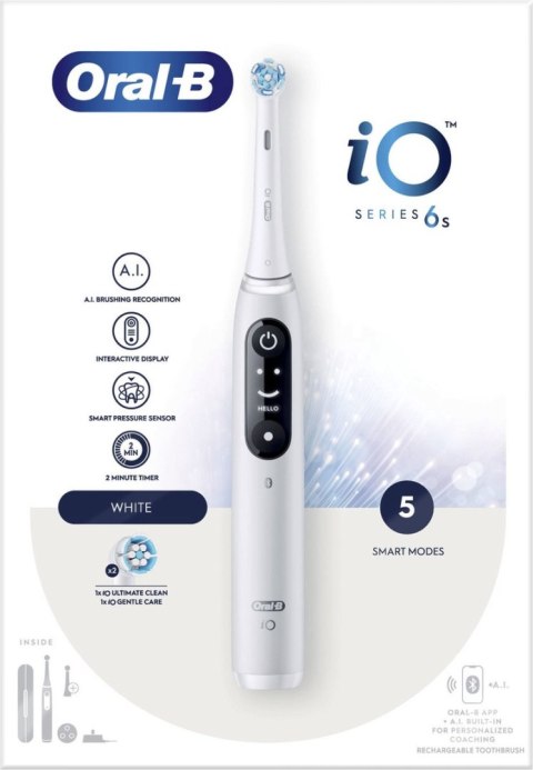 Oral-B Electric Toothbrush | iO6 | Rechargeable | For adults | Number of brush heads included 1 | Number of teeth brushing modes