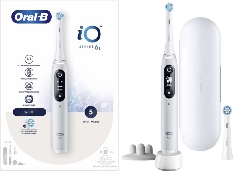 Oral-B Electric Toothbrush | iO6 | Rechargeable | For adults | Number of brush heads included 1 | Number of teeth brushing modes