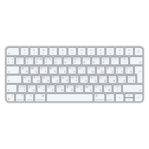 Apple | Magic Keyboard | MK2A3RS/A | Compact Keyboard | Wireless | RU | Bluetooth | Silver/ White | 239 g