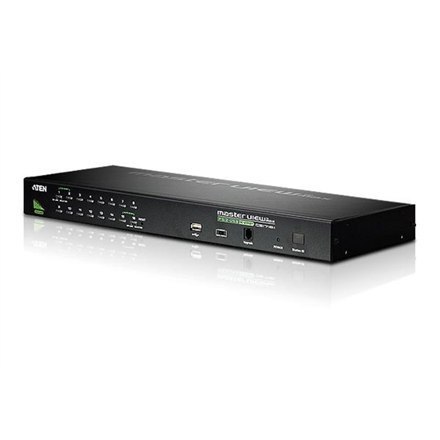 Aten CS1716A 16-portowy przełącznik KVM PS/2-USB VGA z portem Daisy-Chain i obsługą urządzeń peryferyjnych USB Aten | 16-portowy