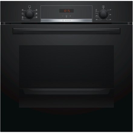 Bosch | HBA533BB0S | Oven | 71 L | A | Multifunctional | EcoClean | Push pull buttons | Height 60 cm | Width 60 cm | Black
