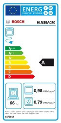 Bosch | Kuchenka | HLN39A020 | Typ płyty indukcyjna | Typ piekarnika elektryczny | Biały | Szerokość 60 cm | Grillowanie | LED |