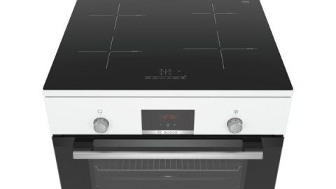 Bosch | Kuchenka | HLN39A020 | Typ płyty indukcyjna | Typ piekarnika elektryczny | Biały | Szerokość 60 cm | Grillowanie | LED |