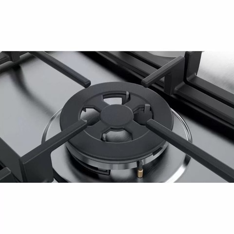Bosch | PGQ7B5B90 | Hob | Gas | Number of burners/cooking zones 5 | Rotary knobs | Stainless steel