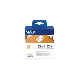 Brother | DK-11202 | Etykiety wysyłkowe | Termiczne | Czarne na białym | 62 x 100 mm