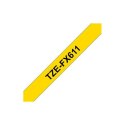 Brother | FX611 | Flexible tape | Thermal | Black on yellow | Roll (0.6 cm x 8 m)