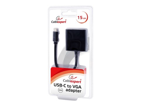 Cablexpert 15 pin HD D-Sub (HD-15) | Male | 24 pin USB-C | Male | Black | 0.15 m