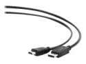 Cablexpert | CC-DP-HDMI-1M | Male | 19 pin HDMI Type A | Male | 20 pin DisplayPort | 1 m