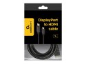 Cablexpert | CC-DP-HDMI-1M | Male | 19 pin HDMI Type A | Male | 20 pin DisplayPort | 1 m