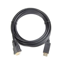 Cablexpert | CC-DPM-DVIM | Kabel DVI | Męski | 24+1 pin cyfrowy DVI | Męski | 20 pin DisplayPort | 1 m | Czarny