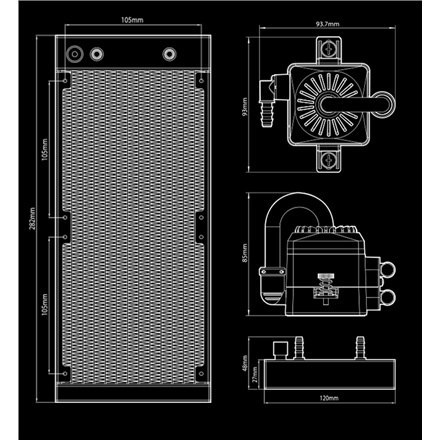 Deepcool | CPU Liquid Cooler | CAPTAIN 240PRO V2 | Aluminium/Black | W