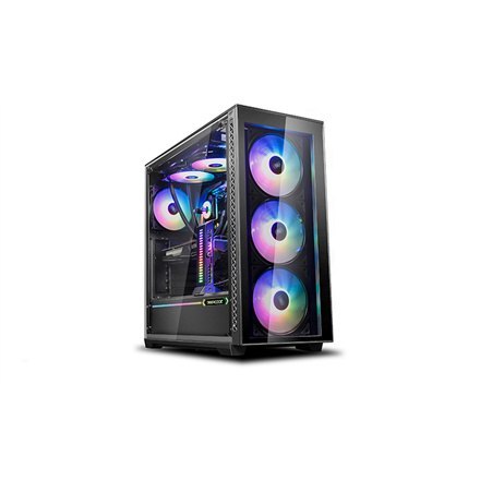 Deepcool | MATREXX 70 ADD-RGB 3F | Side window | Black | E-ATX | Power supply included No | ATX PS2 (Length less than 200mm)