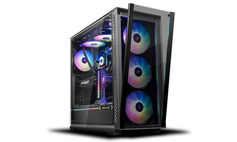 Deepcool | MATREXX 70 ADD-RGB 3F | Side window | Black | E-ATX | Power supply included No | ATX PS2 (Length less than 200mm)