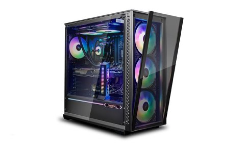 Deepcool | MATREXX 70 ADD-RGB 3F | Side window | Black | E-ATX | Power supply included No | ATX PS2 (Length less than 200mm)