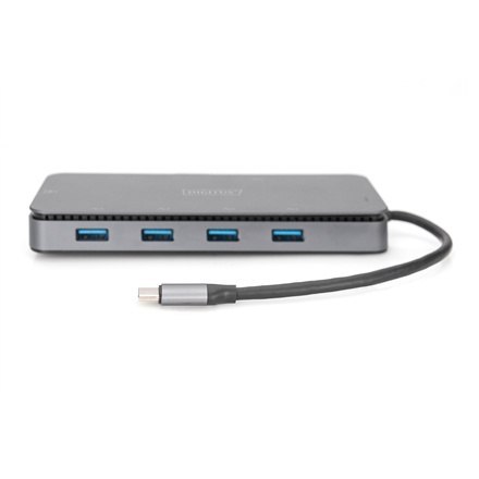 Digitus | 11 in 1 USB-C Docking Station and SSD Enclosure | DA-70896 | Dock | Ethernet LAN (RJ-45) ports 1 | VGA (D-Sub) ports q