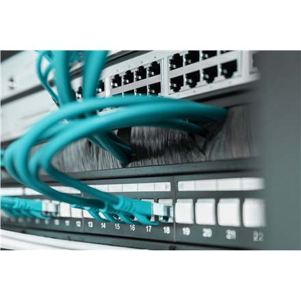 Digitus | Panel zarządzania szczotkami kablowymi 1U otwarty | DN-97661 | Czarny | Panel zarządzania szczotkami kablowymi jest mo