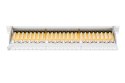Digitus | Patch Panel | DN-91624S | Biały | Kategoria: CAT 6; Porty: 24 x RJ45; Wytrzymałość: 7,7 kg; Siła wkładania: 30N max |