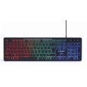 Gembird | 3-in-1 Backlight Desktop Set | KBS-UML-01 | Keyboard, Mouse and Pad Set | Wired | Mouse included | US | Black | g
