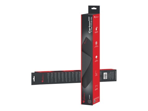 Genesis Carbon 500 XL Logo NPG-1346 Black, podkładka pod mysz, tekstylna, 400 x 500 mm