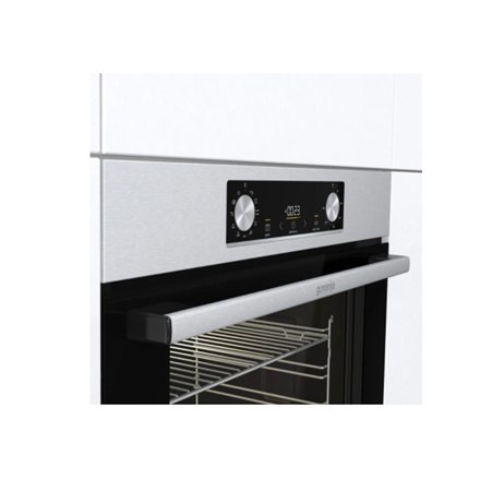 Gorenje | BO6735E02X | Piekarnik | 77 L | Wielofunkcyjny | EcoClean | Sterowanie mechaniczne | Wysokość 59,5 cm | Szerokość 59,5