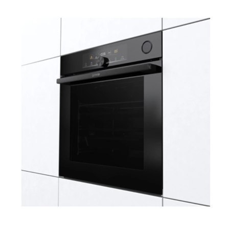 Gorenje | BSA6747A04BG | Piekarnik | 77 L | Wielofunkcyjny | EcoClean | Sterowanie mechaniczne | Funkcja pary | Tak | Wysokość 5