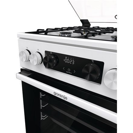 Gorenje | Kuchenka | GK5C41WH | Typ płyty gazowa | Typ piekarnika elektryczna | Biały | Szerokość 50 cm | Grillowanie | Głębokoś