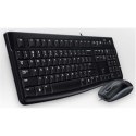 Logitech | LGT-MK120-US | Keyboard and Mouse Set | Wired | Mouse included | US | Black | USB Port | International EER