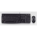 Logitech | LGT-MK120-US | Keyboard and Mouse Set | Wired | Mouse included | US | Black | USB Port | International EER