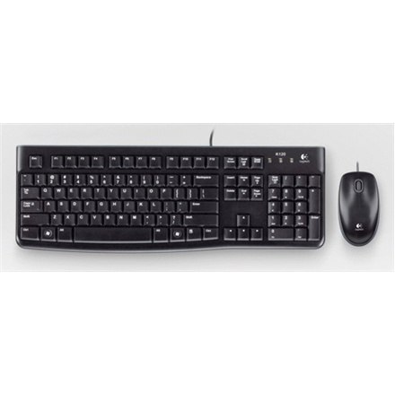 Logitech | LGT-MK120-US | Keyboard and Mouse Set | Wired | Mouse included | US | Black | USB Port | International EER