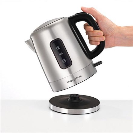 Morphy richards Accents Czajnik dzbankowy 101005 Elektryczny, 2200 W, 1 L, Szczotkowana stal nierdzewna, Podstawa obrotowa 360°