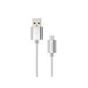 Natec | Kabel USB | Męski | 4-pinowy USB Typ A | Męski | Srebrny | 5-pinowy Micro-USB Typ B | 1 m