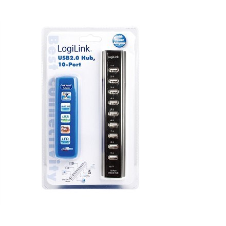 Współdzielenie urządzeń peryferyjnych i koncentratory | Koncentrator | Liczba portów 10