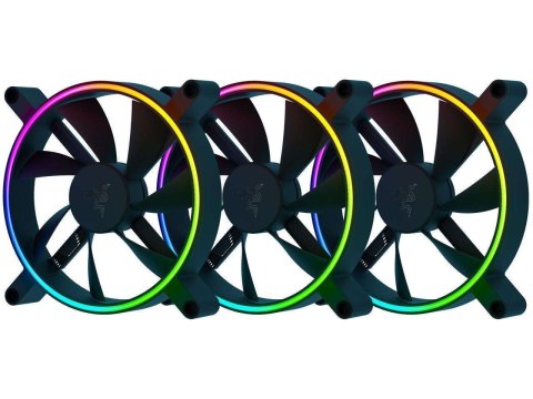 Razer | Kunai Chroma RGB 140mm LED | Wydajny wentylator PWM - 3-pak | Hydrauliczny