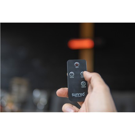 SUNRED | Grzejnik | RDS-15W-B, Fortuna Wall | Podczerwień | 1500 W | Liczba poziomów mocy | Odpowiedni do pomieszczeń do m² | Cz