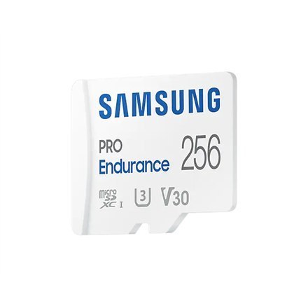 Samsung | PRO Endurance | MB-MJ256KA/EU | 256 GB | Karta pamięci microSD | Pamięć flash klasy U3, V30, Class 10 | Adapter SD