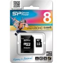 Silicon Power | 8 GB | MicroSDHC | Pamięć flash klasa 10 | Adapter SD