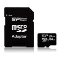 Silicon Power | Elite UHS-I | 64 GB | MicroSDXC | Pamięć flash klasy 10 | Adapter SD