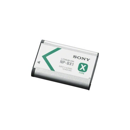 Sony | BX1 | Battery Lithium Ion - 1240 mAh - slim high capacity | Designed For Sony ZV-1, ZV-1F; Action Cam-FDR-X1000, X3000, H