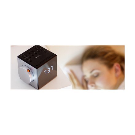 Sony | ICF-C1PJ | Clock Radio with Time Projector | Silver